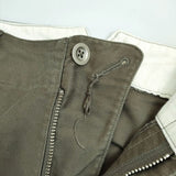 MHL. 578-243871 コットン クロップドパンツ カーキ レディース エムエイチエル【中古】5-0810M∞