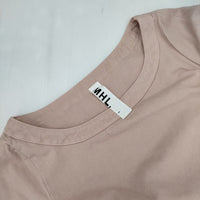 MHL. MHW09720416240 五分袖 コットンドレス ワンピース ピンク レディース エムエイチエル【中古】5-0901M∞