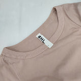 MHL. MHW09720416240 五分袖 コットンドレス ワンピース ピンク レディース エムエイチエル【中古】5-0901M∞