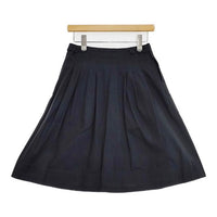 MARGARET HOWELL MHW07620381101 コットン 巻き ラップ スカート ブラック レディース マーガレットハウエル【中古】5-0901M∞