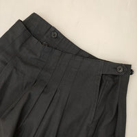 MARGARET HOWELL MHW07620381101 コットン 巻き ラップ スカート ブラック レディース マーガレットハウエル【中古】5-0901M∞