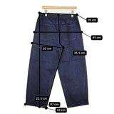 HALMEK ハルメク ストレッチワイドデニム LL デニムパンツ ブルー レディース【中古】5-0901G∞