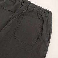prit 製品洗い コットンポリエステル ストレッチ イージー パンツ ブラック レディース プリット【中古】5-0830G∞