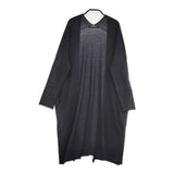 evam eva 25SS cotton robe E251K061 サイズM 羽織 リネンローブ 定価27500円 カーディガン ブラック レディース エヴァムエヴァ【中古】5-0516M♪