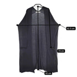 evam eva 25SS cotton robe E251K061 サイズM 羽織 リネンローブ 定価27500円 カーディガン ブラック レディース エヴァムエヴァ【中古】5-0516M♪