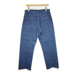 veritecoeur VC-2276 11.5ozデニム テーパード 定価25200円 カットオフ ジーンズ デニムパンツ ブルー レディース ヴェリテクール【中古】5-0830M∞