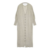 SIRO シロ コットン ロング カーディガン グレー レディース【中古】5-0830M∞