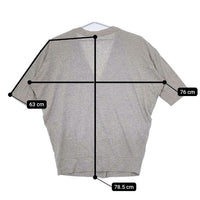 ICHI コットン ロング カーディガン グレー レディース イチ【中古】5-0810M∞