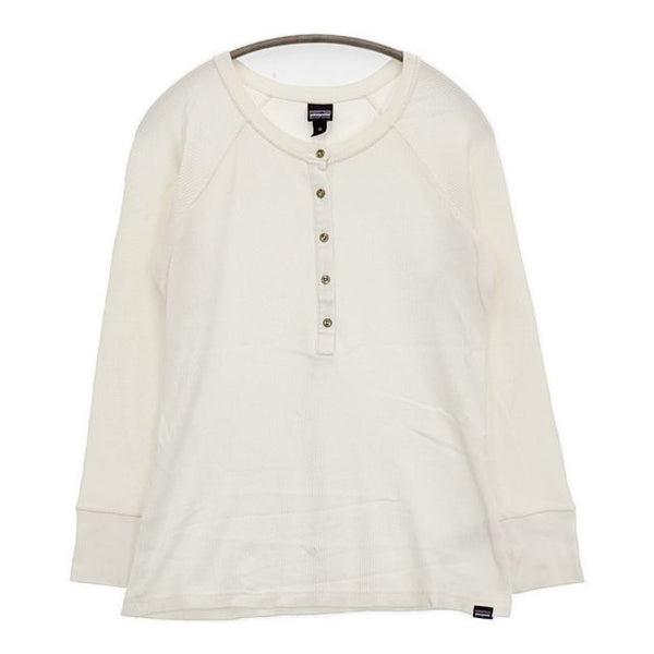 patagonia ヘンリーネック サーマル W's Waffle Henley 54315 カットソー オフホワイト レディース パタゴニア【中古】5-0830M∞