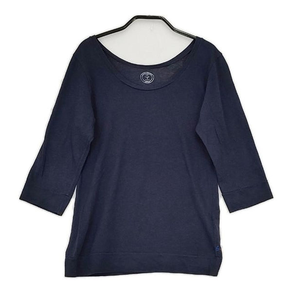 45R/45rpm コットン 長袖Ｔシャツ カットソー ロンＴ ネイビー レディース フォーティーファイブアールピーエム【中古】5-0810M∞