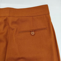 COMPTOIR DES COTONNIERS ウール センタープレススラックス パンツ オレンジ レディース コントワーデコトニエ【中古】5-0821T∞