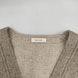 DES PRES ライトダブルフェイスシャギー ノーカラージャケット 定価49500円 ジャケット 22AW グレージュ レディース デプレ【中古】5-0821T∞