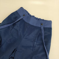 green label relaxing UNITED ARROWS B サージ ワイド パンツ 2WAY サロペット ブルー レディース グリーンレーベルリラクシング【中古】5-0830G∞
