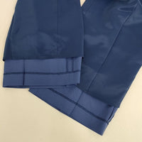 green label relaxing UNITED ARROWS B サージ ワイド パンツ 2WAY サロペット ブルー レディース グリーンレーベルリラクシング【中古】5-0830G∞