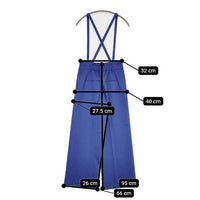 green label relaxing UNITED ARROWS B サージ ワイド パンツ 2WAY サロペット ブルー レディース グリーンレーベルリラクシング【中古】5-0830G∞