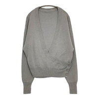 Spick and Span ミラノリブカシュクールプルオーバー 定価15400円 セーター ニット 23SS グレー レディース スピックアンドスパン【中古】5-0830M∞