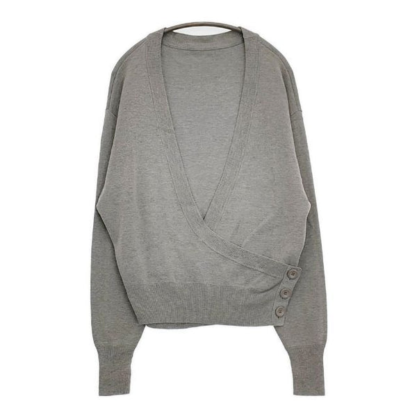 Spick and Span ミラノリブカシュクールプルオーバー 定価15400円 セーター ニット 23SS グレー レディース スピックアンドスパン【中古】5-0830M∞