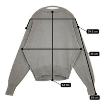 Spick and Span ミラノリブカシュクールプルオーバー 定価15400円 セーター ニット 23SS グレー レディース スピックアンドスパン【中古】5-0830M∞