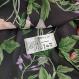 49AV.junko shimada 花柄 シアー ブラウス シャツ ブラック レディース ジュンコシマダ【中古】5-0810M∞