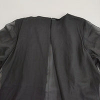 conte コンテ シアー バックスリット ロングワンピース 定価39600円 辺見えみり 8526-199-0010 ワンピース ブラック レディース【中古】5-0516M♪