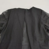 conte コンテ シアー バックスリット ロングワンピース 定価39600円 辺見えみり 8526-199-0010 ワンピース ブラック レディース【中古】5-0516M♪
