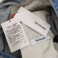 veritecoeur デニム サロペット ユーズド加工 VC-2509B 定価50600円 サロペット ブルー レディース ヴェリテクール【中古】5-0516G♪