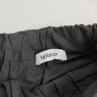 veritecoeur ST-120 クロスワッシャーイージーパンツ 定価22000円 コットン パンツ グレー レディース ヴェリテクール【中古】5-0810G∞