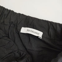 veritecoeur ST-120 クロスワッシャーイージーパンツ 定価22000円 パンツ ブラック レディース ヴェリテクール【中古】5-0810G∞