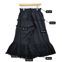 veritecoeur ST-038 エレファ ントパンツ インド製 コットン パンツ ブラック レディース ヴェリテクール【中古】5-0830M∞