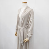 かぐれ コットンハイゲージロングカーディガン サイズF カーディガン グレージュ レディース かぐれ【中古】5-0811M◎