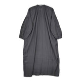 かぐれ インド製 比翼ボタン コットン ワイド ワンピース チャコールグレー レディース かぐれ【中古】5-0810M∞