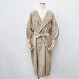 かぐれ Tulle Embroidery Onepiece 刺繍 羽織り サイズF その他ジャケット・コート ベージュ レディース かぐれ【中古】5-0811M◎