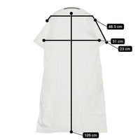 かぐれ GA85-26M003 Tシャツワンピ オーガニックコットン ワンピース ホワイト レディース かぐれ【中古】5-0613S♪