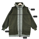 STAMMBAUM 2Way Boa Coat ボアコート L'Appartement別注 ベスト ダウン コート カーキ ダークグリーン レディース シュタンバウム/アパルトモン【中古】5-1012A◆