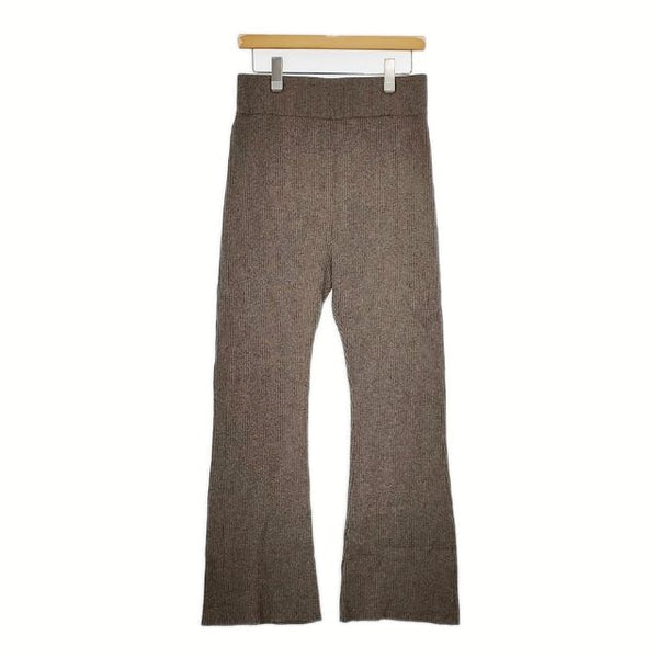 Deuxieme Classe Eternal パンツ カシミヤリブニット 定価63800円 パンツ ブラウン レディース ドゥーズィエムクラス【中古】5-0818T∞