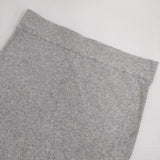 Curensology リブタイトスカート 定価14300円 CL005032ER ロングスカート グレー レディース カレンソロジー【中古】5-0830M∞