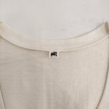 HER. ハー 吊り天竺Ｖネック 定価14300円 7042601 サイズF カットソー キナリ レディース【中古】5-0613S♪