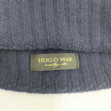 HUG O WaR ウールカシミヤ サイズF ニット帽 帽子 ニットキャップ ネイビー レディース ハグオーワー【中古】5-1021T◎