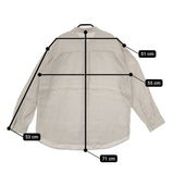evam eva リネン band collar shirt 定価33000円 E233T068 ブラウス シャツ ベージュ レディース エヴァムエヴァ【中古】5-0810M∞