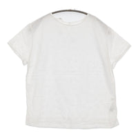 45R/45rpm カットワーク×天竺Tシャツ 定価18700円 レース カットソー ホワイト レディース フォーティーファイブアールピーエム【中古】5-0613S♪