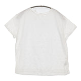 45R/45rpm カットワーク×天竺Tシャツ 定価18700円 レース カットソー ホワイト レディース フォーティーファイブアールピーエム【中古】5-0613S♪