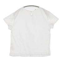 45R/45rpm カットワーク×天竺Tシャツ 定価18700円 レース カットソー ホワイト レディース フォーティーファイブアールピーエム【中古】5-0613S♪