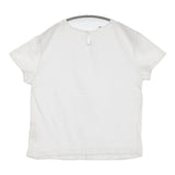 45R/45rpm カットワーク×天竺Tシャツ 定価18700円 レース カットソー ホワイト レディース フォーティーファイブアールピーエム【中古】5-0613S♪