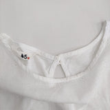 45R/45rpm カットワーク×天竺Tシャツ 定価18700円 レース カットソー ホワイト レディース フォーティーファイブアールピーエム【中古】5-0613S♪