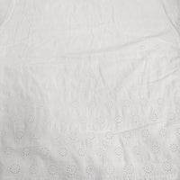 45R/45rpm カットワーク×天竺Tシャツ 定価18700円 レース カットソー ホワイト レディース フォーティーファイブアールピーエム【中古】5-0613S♪