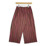 PLEATS PLEASE ISSEY MIYAKE プリーツ ワイドパンツ PP13-JF672 ポリエステルコットン パンツ ブラウン ピンク レディース プリーツプリーズ【中古】5-1106M∞