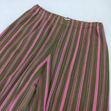 PLEATS PLEASE ISSEY MIYAKE プリーツ ワイドパンツ PP13-JF672 ポリエステルコットン パンツ ブラウン ピンク レディース プリーツプリーズ【中古】5-1106M∞