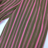 PLEATS PLEASE ISSEY MIYAKE プリーツ ワイドパンツ PP13-JF672 ポリエステルコットン パンツ ブラウン ピンク レディース プリーツプリーズ【中古】5-1106M∞