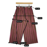 PLEATS PLEASE ISSEY MIYAKE プリーツ ワイドパンツ PP13-JF672 ポリエステルコットン パンツ ブラウン ピンク レディース プリーツプリーズ【中古】5-1106M∞