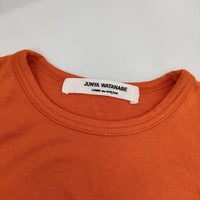 COMME des GARCONS JUNYA WATANABE ウール 長袖Ｔシャツ カットソー ロンＴ AD2001 オレンジ レディース コムデギャルソンジュンヤワタナベ【中古】5-0821T∞